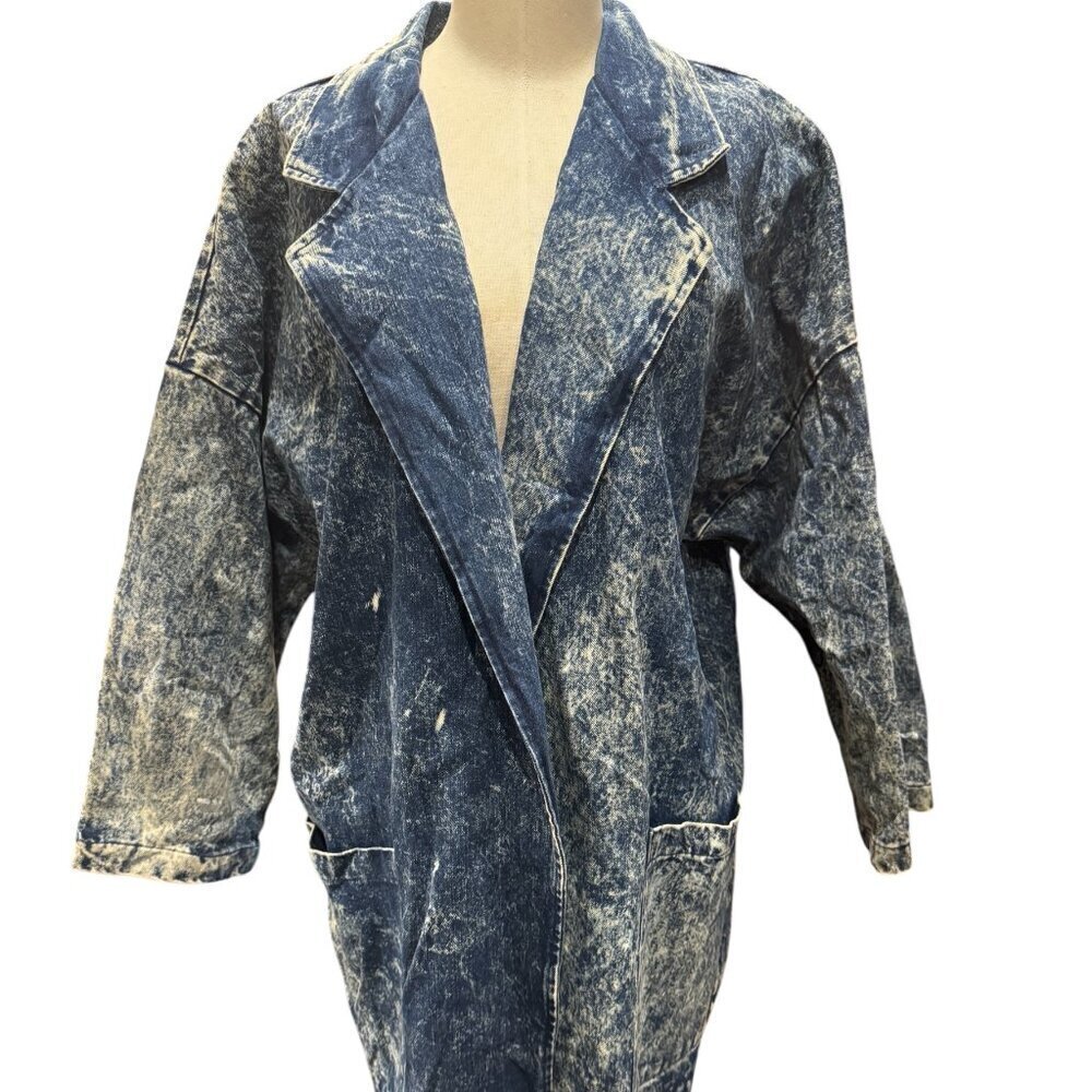 Vintage Early 90s Acid Wash Dolman Denim Jacket – My Michelle – Made in USA